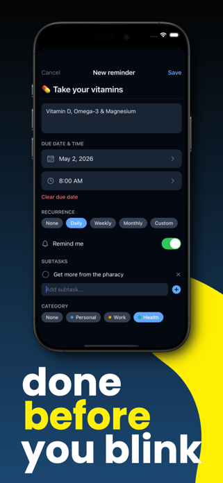 Screenshot 3 of Reminder Notifications